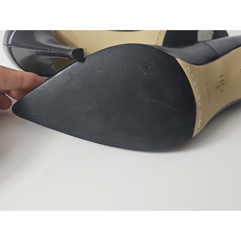 COLE HAAN Black Leather Pointed Toe High Heels  Shoes Women's Size 7.5B‎ - Picture 10 of 15